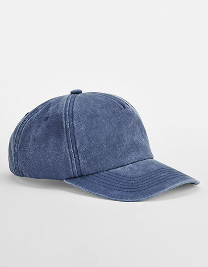 Relaxed 5 Panel Vintage Cap in Vintage Denim, Größe One Size