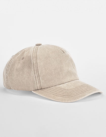Relaxed 5 Panel Vintage Cap in Vintage Stone, Größe One Size
