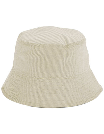 EarthAware® Organic Cord Bucket Hat in Stone, Größe L/XL
