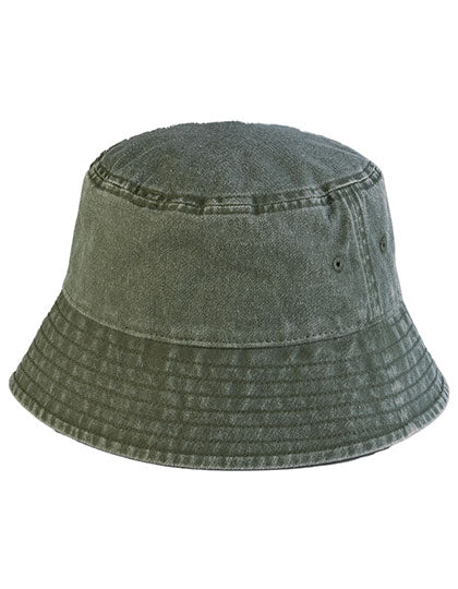 Vintage Bucket Hat in Vintage Olive, Größe L/XL