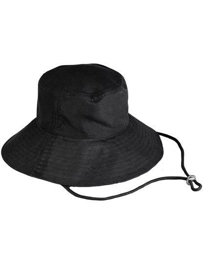Wide Brim Sun Hat in Black, Größe One Size