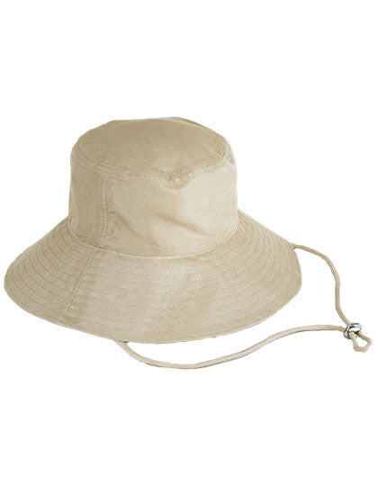 Wide Brim Sun Hat in Warm Sand, Größe One Size