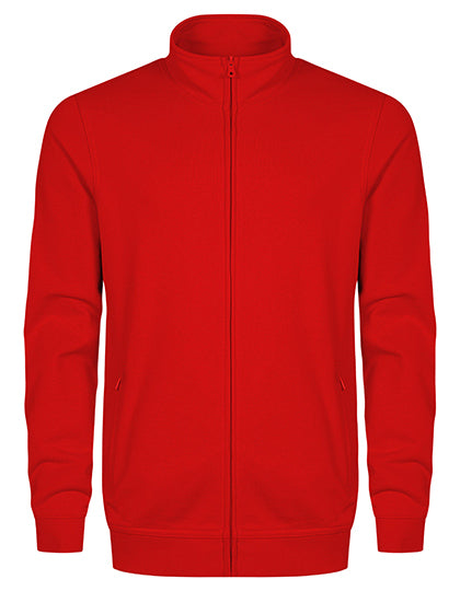 Men´s Sweatjacket in Fire Red, Größe 5XL