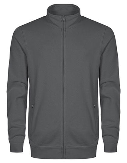 Men´s Sweatjacket in Steel Grey, Größe 5XL