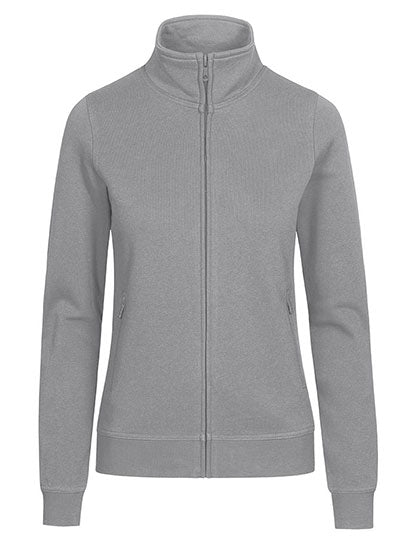 Women´s Sweatjacket in New Light Grey (Solid), Größe 3XL