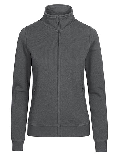 Women´s Sweatjacket in Steel Grey, Größe 3XL