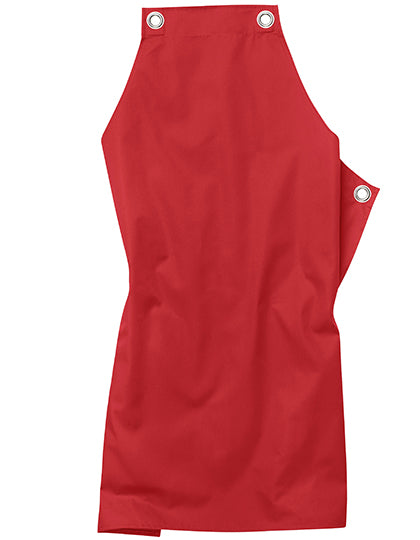 Bib Apron Potenza X Classic in Red, Größe 90 x 71 cm