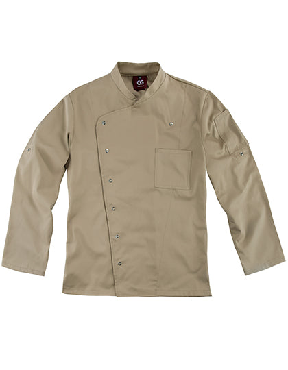 Men´s Chef Jacket Turin Classic in Khaki, Größe 64