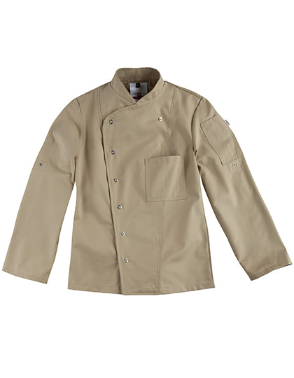 Ladies´ Chef Jacket Turin Classic in Khaki, Größe 46