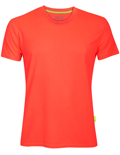 Evolution Tech Tee in Neon Coral, Größe 3XL