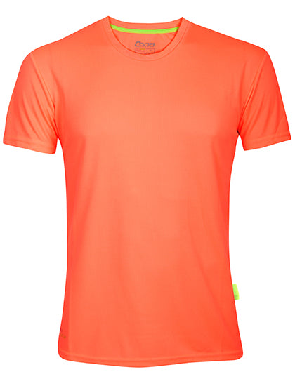 Evolution Tech Tee in Neon Peach, Größe 3XL
