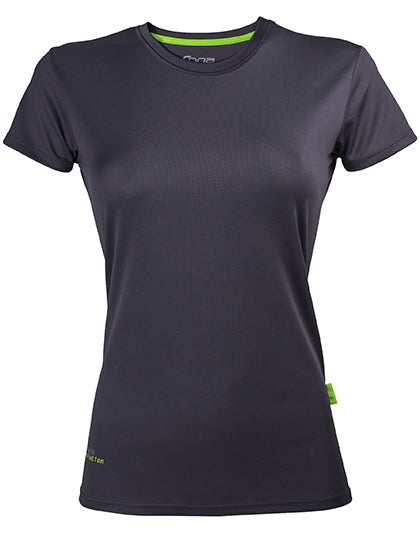 Ladies´ Evolution Tech Tee in Anthracite, Größe XL