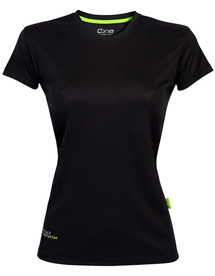 Ladies´ Evolution Tech Tee in Black, Größe XL