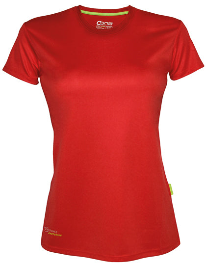 Ladies´ Evolution Tech Tee in Red, Größe XL