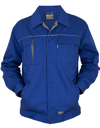 Contrast Work Jacket in Royal, Größe 64