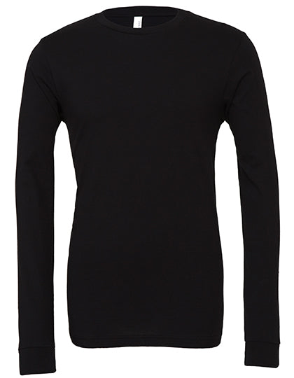 Unisex Jersey Long Sleeve Tee in Black, Größe XXL