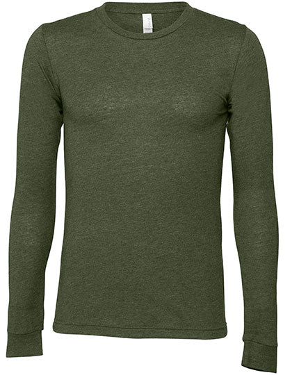 Unisex Jersey Long Sleeve Tee in Military Green, Größe XXL