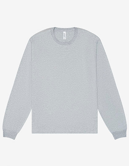 Unisex Heavyweight Long Sleeve Tee in Athletic Heather, Größe 3XL