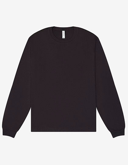 Unisex Heavyweight Long Sleeve Tee in Dark Grey, Größe 3XL