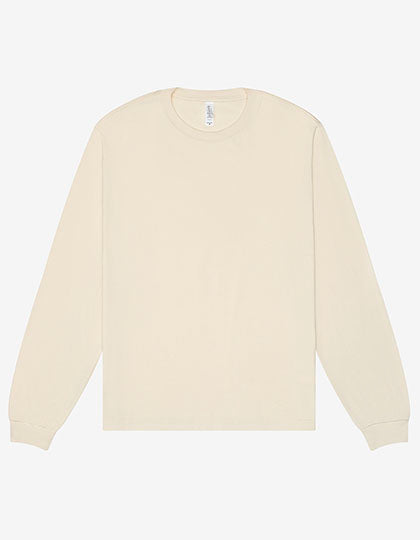 Unisex Heavyweight Long Sleeve Tee in Natural, Größe 3XL