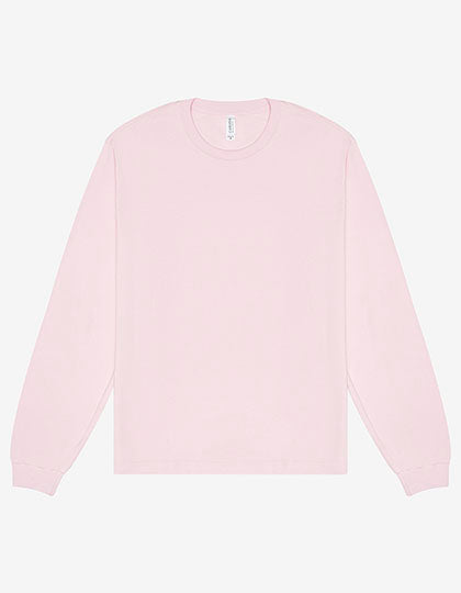 Unisex Heavyweight Long Sleeve Tee in Soft Pink, Größe 3XL