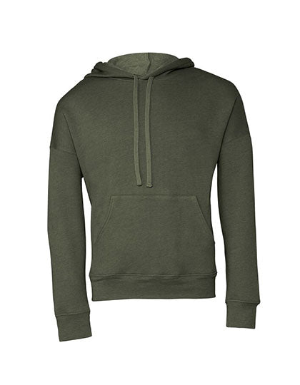 Unisex Sponge Fleece Pullover DTM Hoodie in Military Green, Größe XXL
