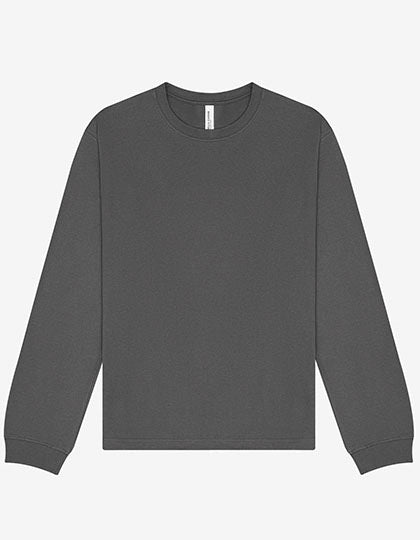 Unisex Heavyweight Long Sleeve Tee in Asphalt (Solid), Größe 4XL