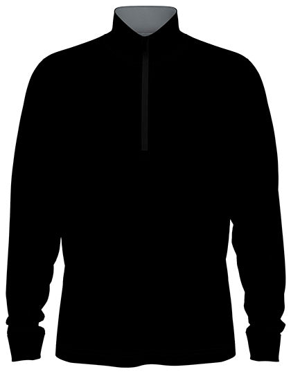 Men´s 1/4 Zip Pullover in Caviar, Größe 3XL