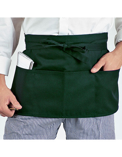 Money Pocket Apron in Bottle Green, Größe 58 x 30 cm