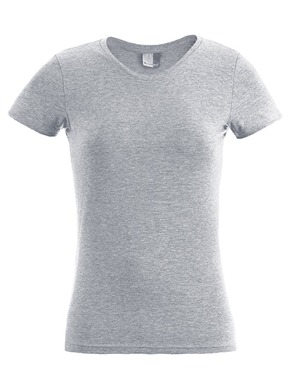 Women´s Slim Fit-T in Sports Grey (Heather), Größe 3XL