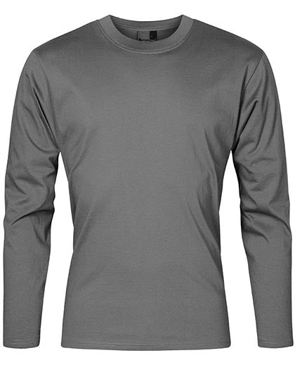 Men´s Premium-T Long Sleeve in Steel Grey (Solid), Größe 5XL