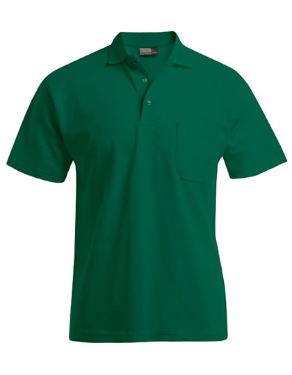 Men´s Heavy Polo Pocket in Forest, Größe 5XL