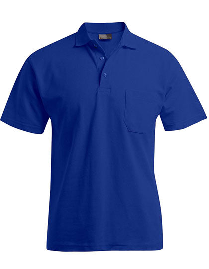Men´s Heavy Polo Pocket in Royal, Größe 5XL