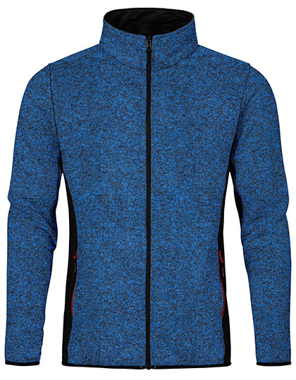 Men´s Knit Jacket Workwear in Heather Royal, Größe 5XL