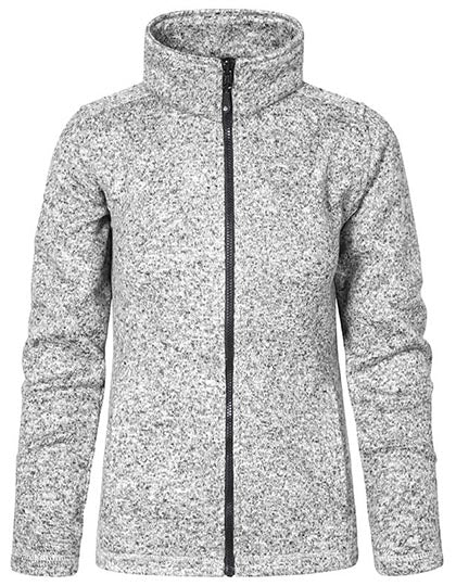 Women´s Knit Fleece Jacket C+ in Heather Grey, Größe 3XL