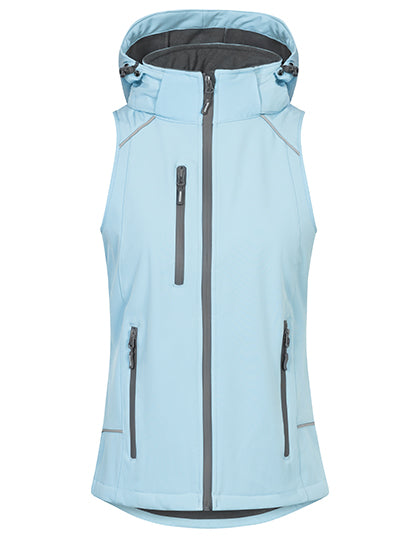 Women´s Softshell Vest in Ice Blue, Größe 3XL