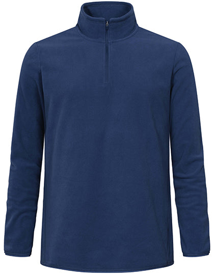 Men´s Recycled Fleece Troyer in French Navy, Größe 5XL