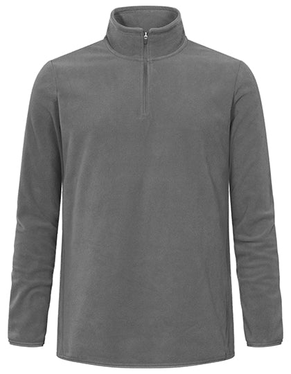 Men´s Recycled Fleece Troyer in Steel Gray, Größe 5XL
