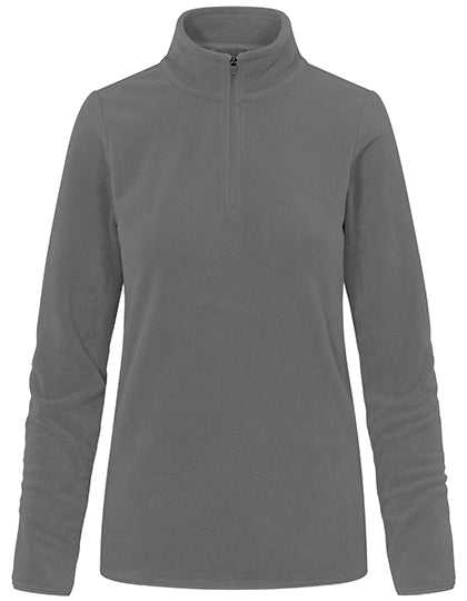 Women´s Recycled Fleece Troyer in Steel Gray, Größe 3XL