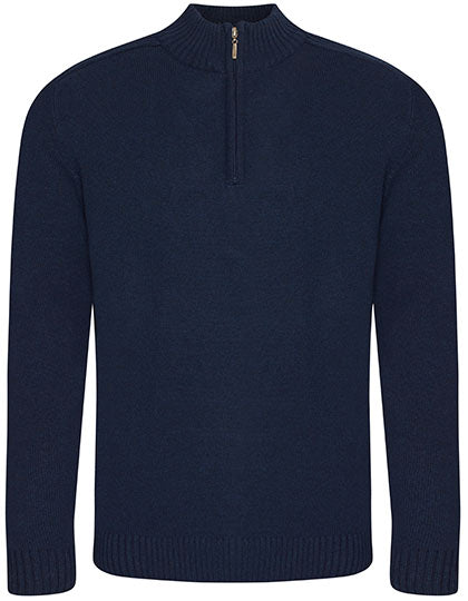 Wakhan 1/4 Zip Sustainable Sweater in Navy, Größe XS