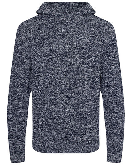 Iguazu Sustainable Knitted Hoodie in Navy, Größe XS