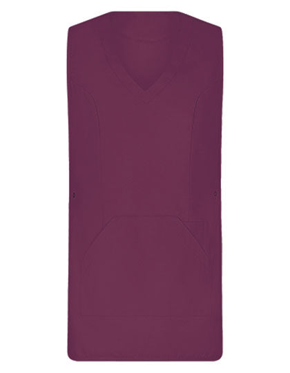 Überwurfschürze Soft-Touch in Bordeaux, Größe II (44-52)