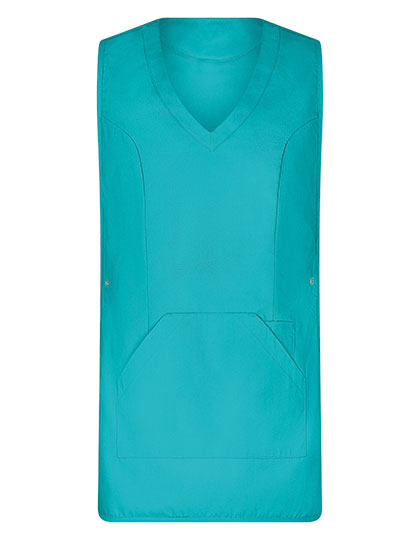 Überwurfschürze Soft-Touch in Teal, Größe II (44-52)