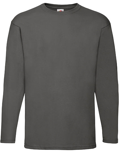 Valueweight Long Sleeve T in Light Graphite (Solid), Größe 3XL