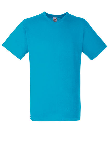 Valueweight V-Neck T in Azure Blue, Größe 3XL