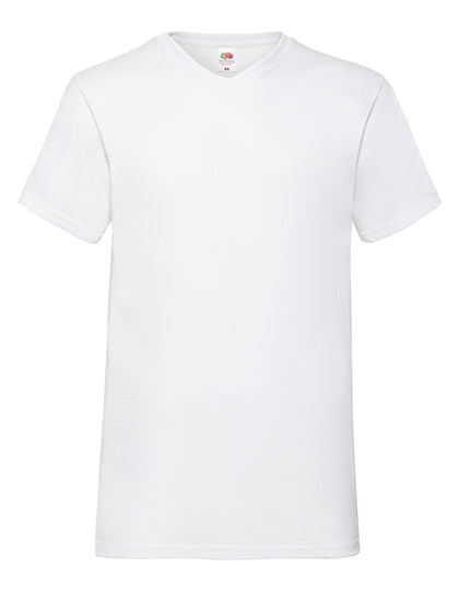 Valueweight V-Neck T in White, Größe 5XL