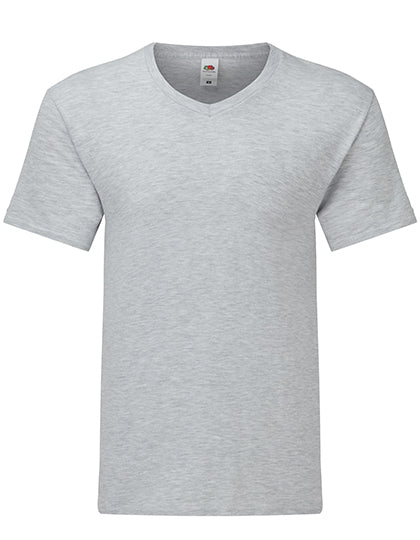 Iconic 150 V Neck T in Heather Grey, Größe 5XL