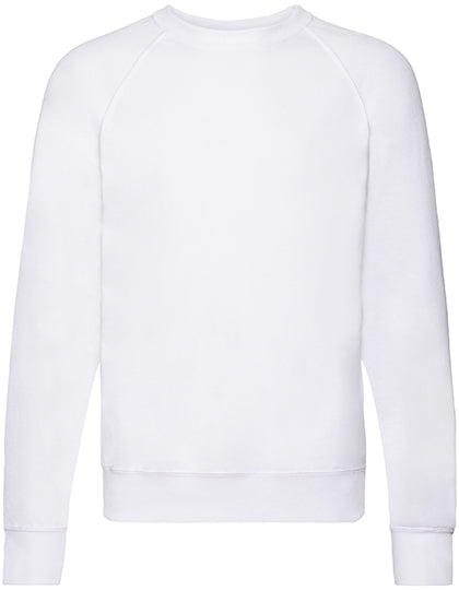 Lightweight Raglan Sweat in White, Größe XXL