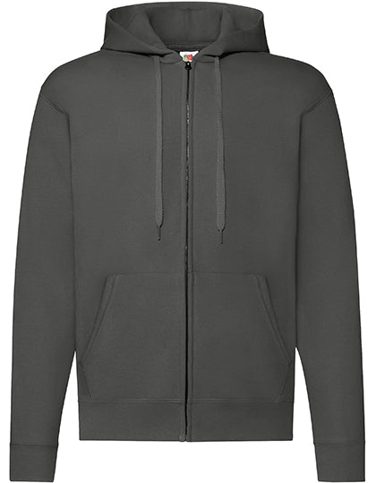 Classic Hooded Sweat Jacket in Light Graphite (Solid), Größe XXL
