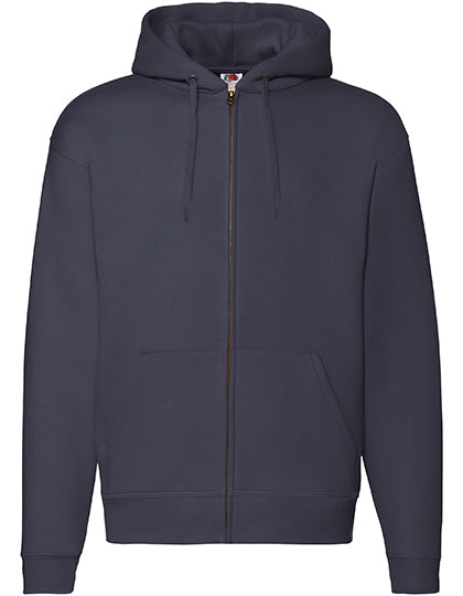 Premium Hooded Sweat Jacket in Deep Navy, Größe 4XL